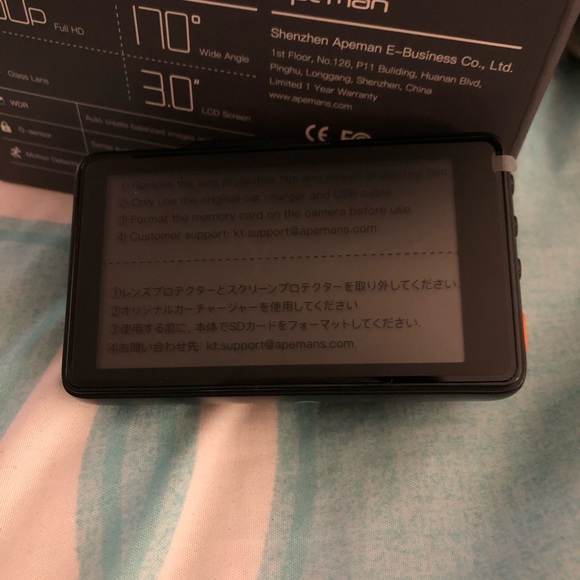 Apeman Dashcam NEVER USED BRAND NEW - Picture 6 of 8